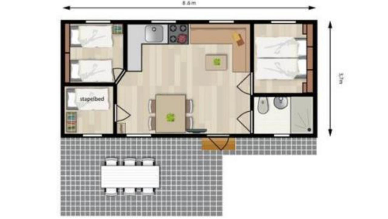 Mobil Home - camping Le Soustran Neuvic  Chambre photo